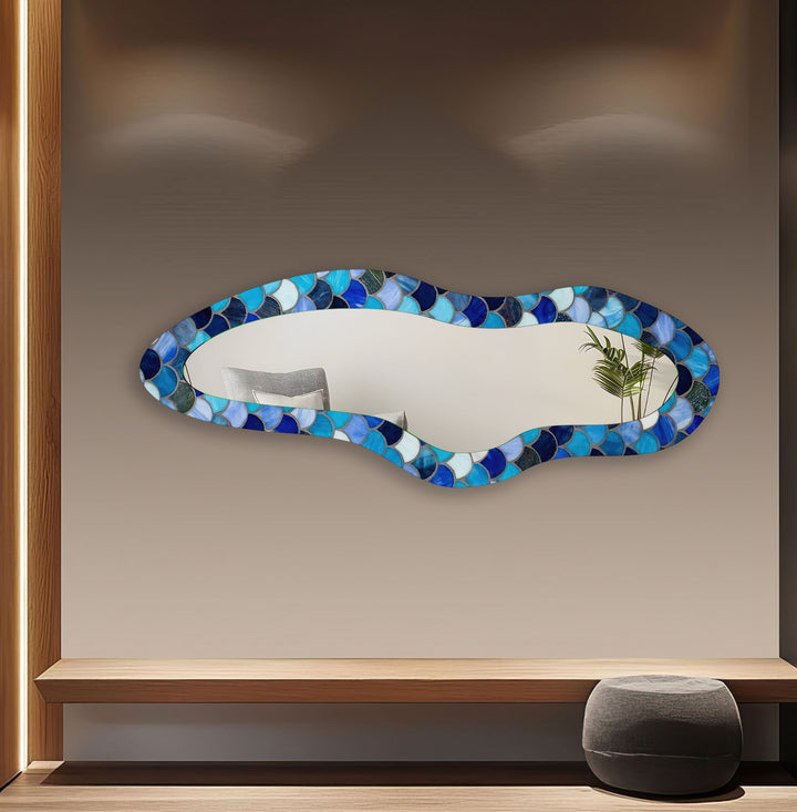 Mirror wall decor with bold designs that serve as a stunning focal point in any room
