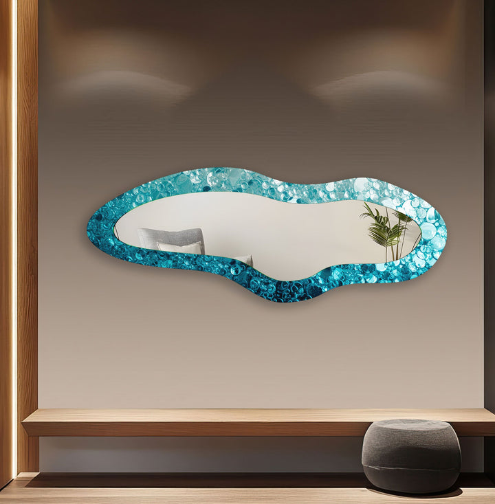 Decorative wall mirror perfect for adding a touch of modern elegance to your home
