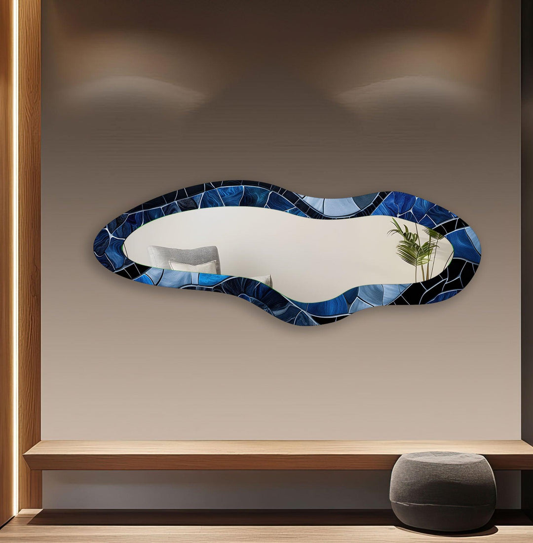 Wall mirrors with sleek frames and reflective surfaces for a modern and minimalistic look
