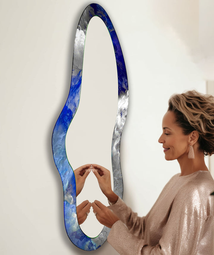 Mirror wall art featuring unique designs that blend functionality with artistic elegance

