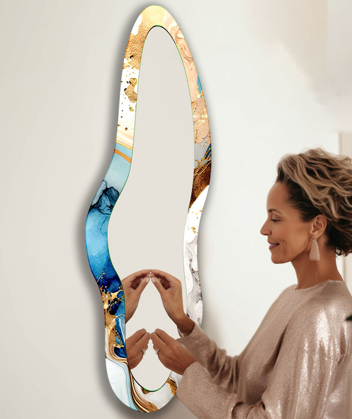 Decorative wall mirror with a minimalist frame to complement both modern and classic interiors
