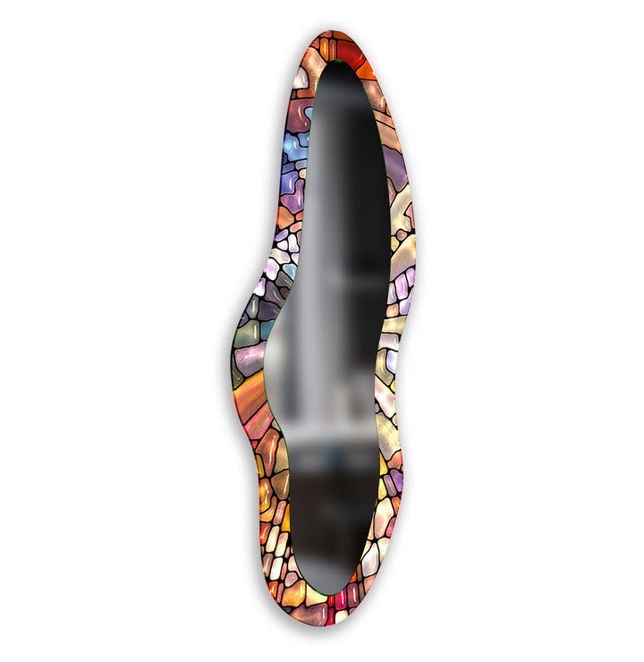 Mirror wall art with creative patterns and reflective accents to brighten your walls
