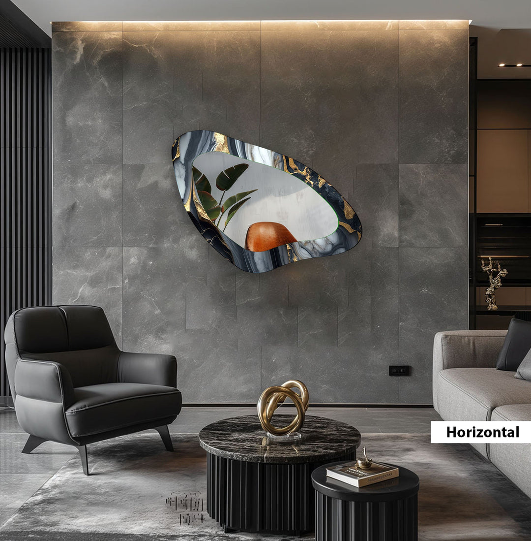 Mirrored wall art with stylish and artistic elements for a bold decor statement
