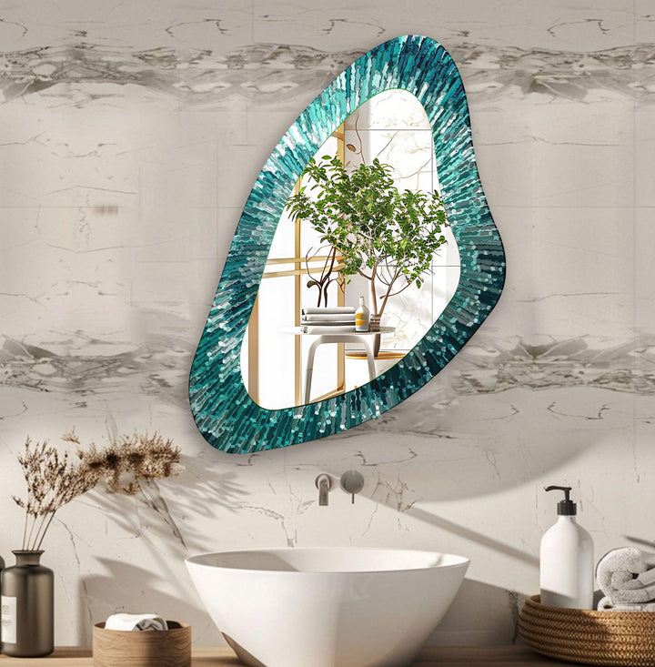 Mirror wall decor with bold designs that serve as a stunning focal point in any room
