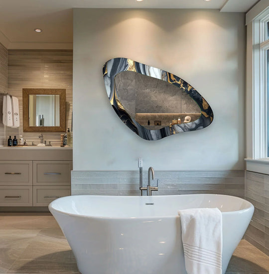 Wall mirrors featuring sleek lines and creative frames to bring modern charm to your decor
