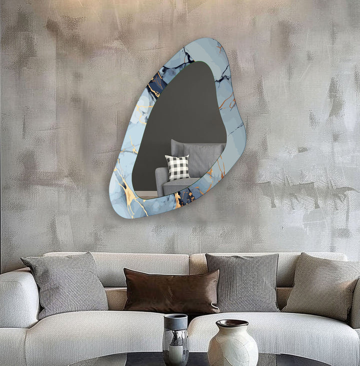 Wall mirrors designed with decorative accents to serve as both art and practicality
