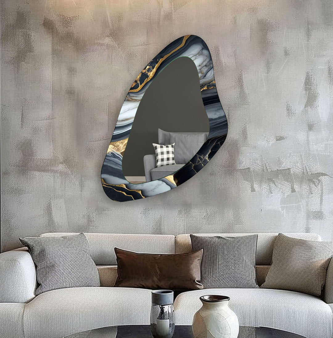 Mirror wall art blending contemporary elegance with artistic flair to enhance your walls
