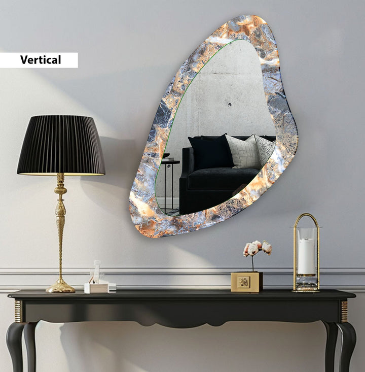 Mirror wall decor combining artistic elements with practical functionality for a unique touch
