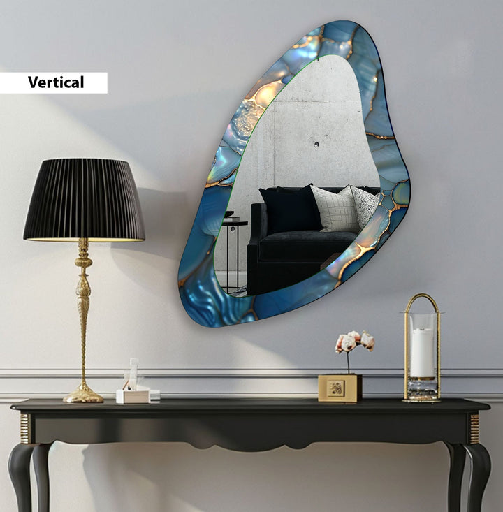 Wall mirrors featuring intricate designs to add depth and light to your living space