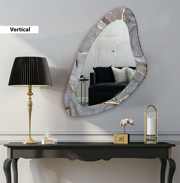 Wall mirrors designed with decorative accents to serve as both art and practicality
