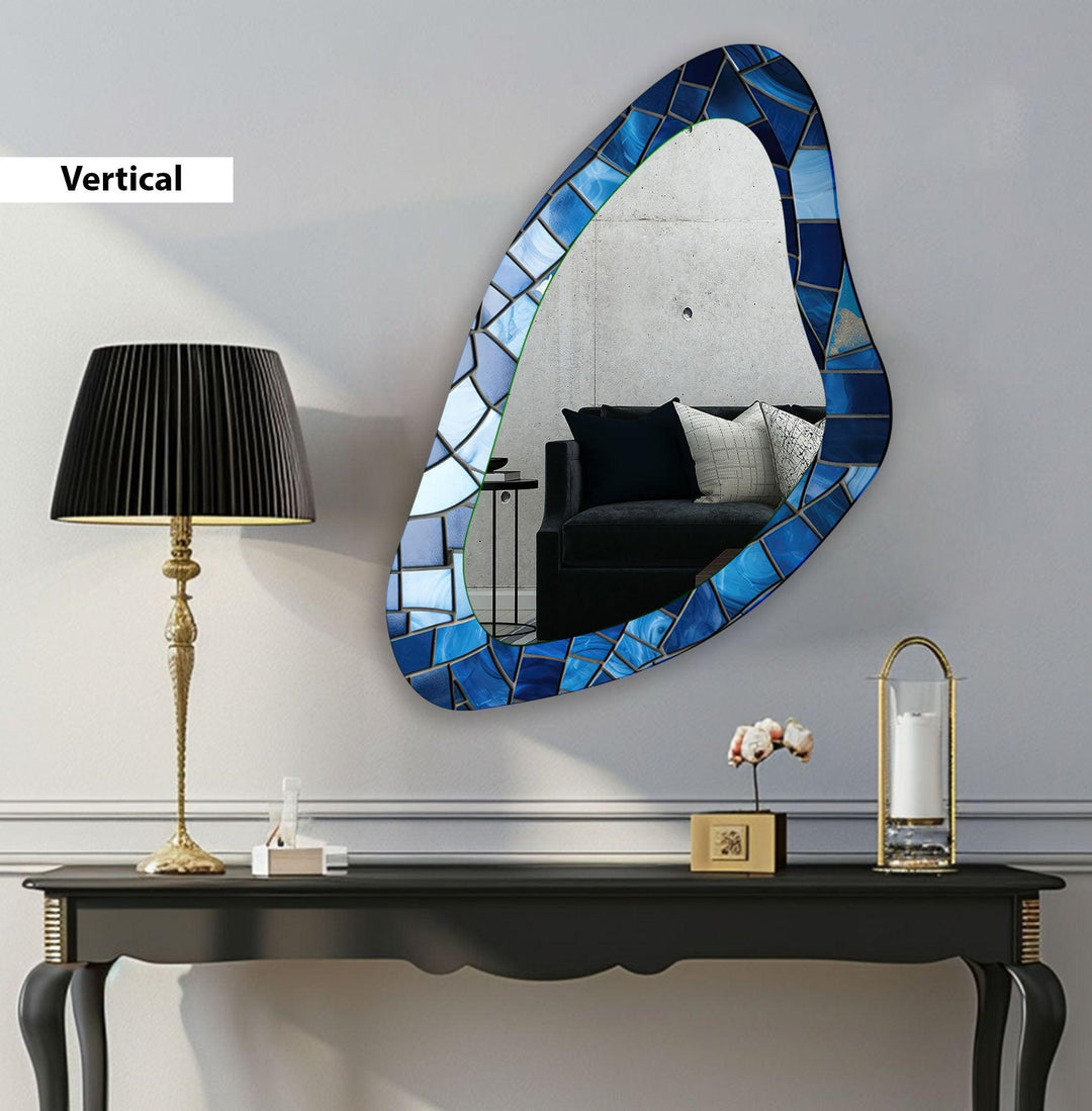 Mirrored wall art inspired by geometric elegance, perfect for adding depth and dimension

