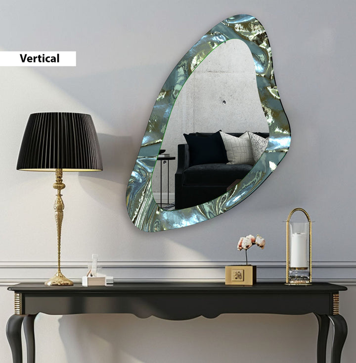 Mirror wall art with creative patterns and reflective accents to brighten your walls
