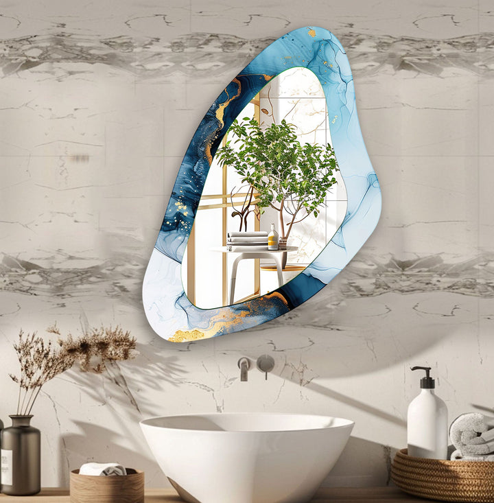 Mirrored wall art offering a creative and reflective statement for contemporary interiors
