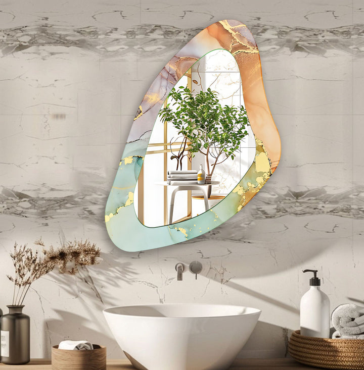 Stylish wall mirrors with ornate frames to create a luxurious and eye-catching feature
