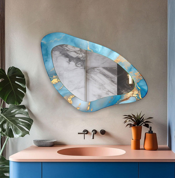 Decorative wall mirror with a minimalist frame to complement both modern and classic interiors
