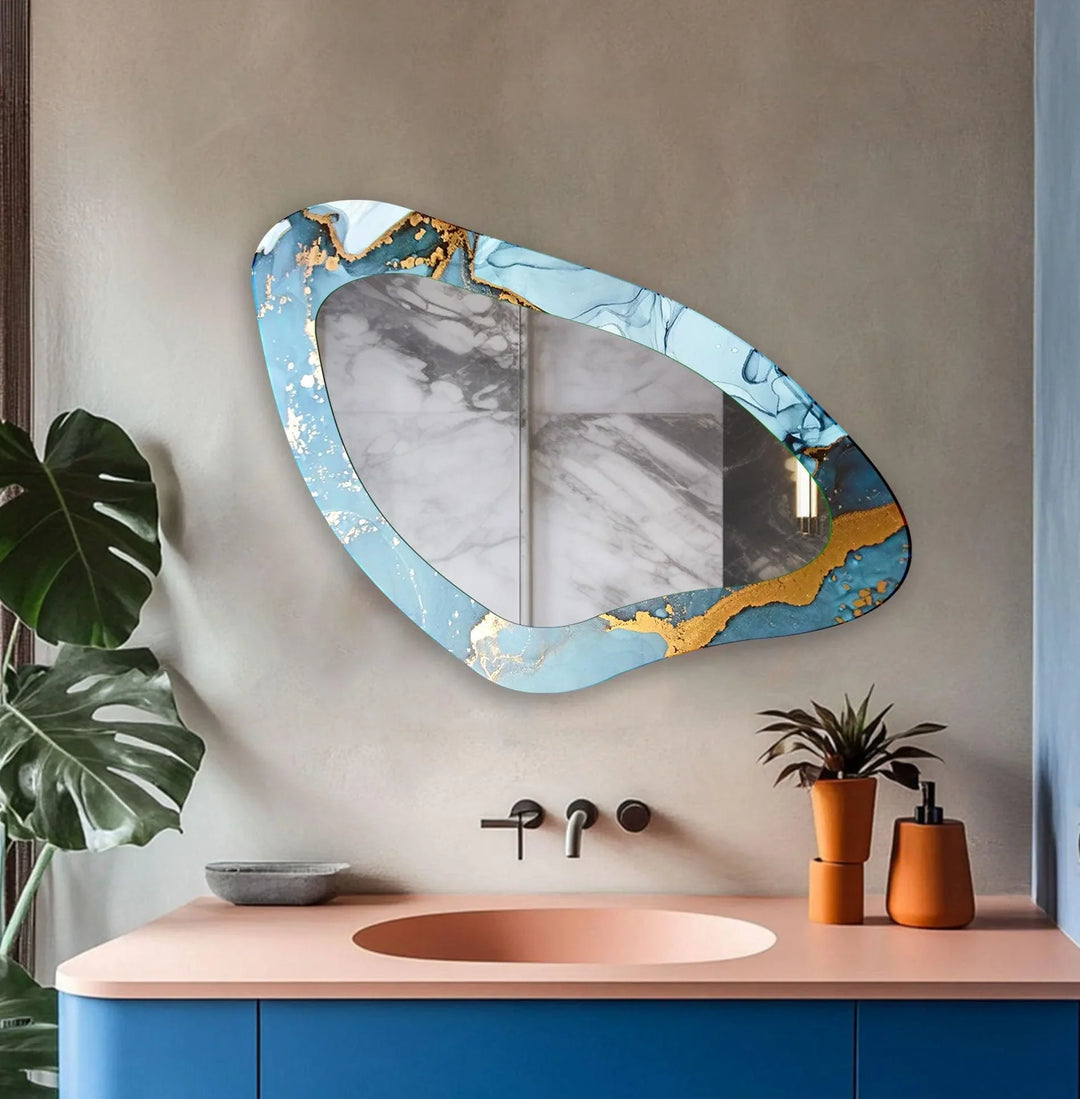 Wall mirrors featuring intricate designs to add depth and light to your living space
