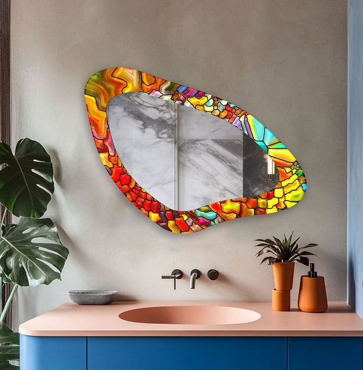 Decorative wall mirror with an ornate frame to add a touch of luxury to your decor
