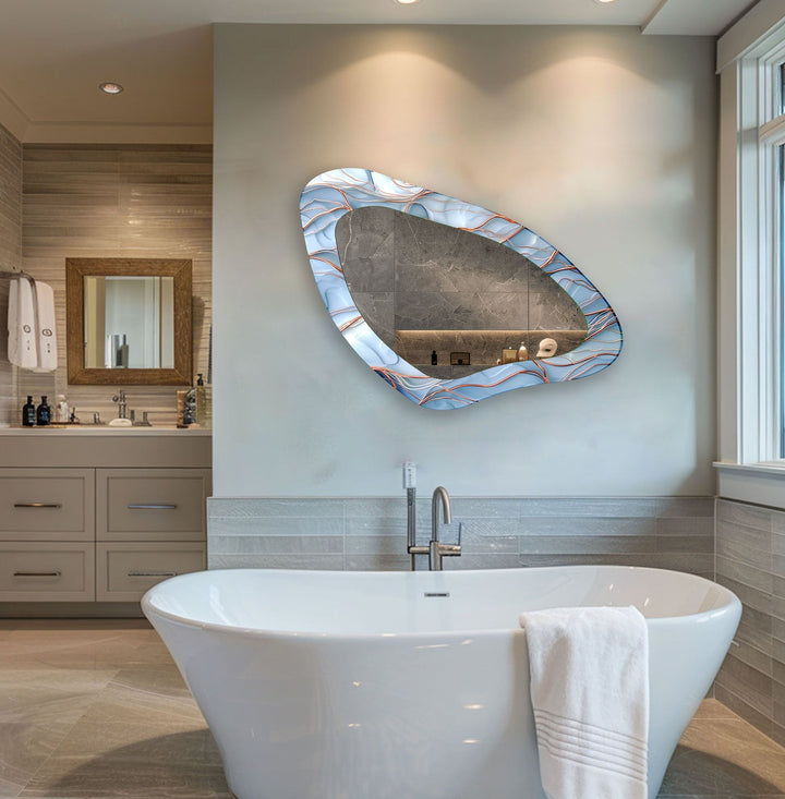 Mirror wall art blending contemporary elegance with artistic flair to enhance your walls
