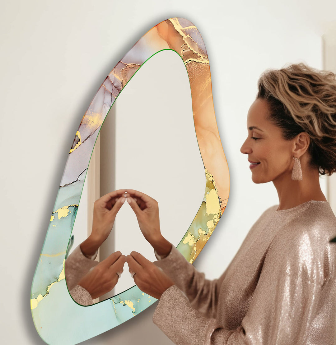 Decorative wall mirror showcasing minimalist elegance for a timeless addition to any room
