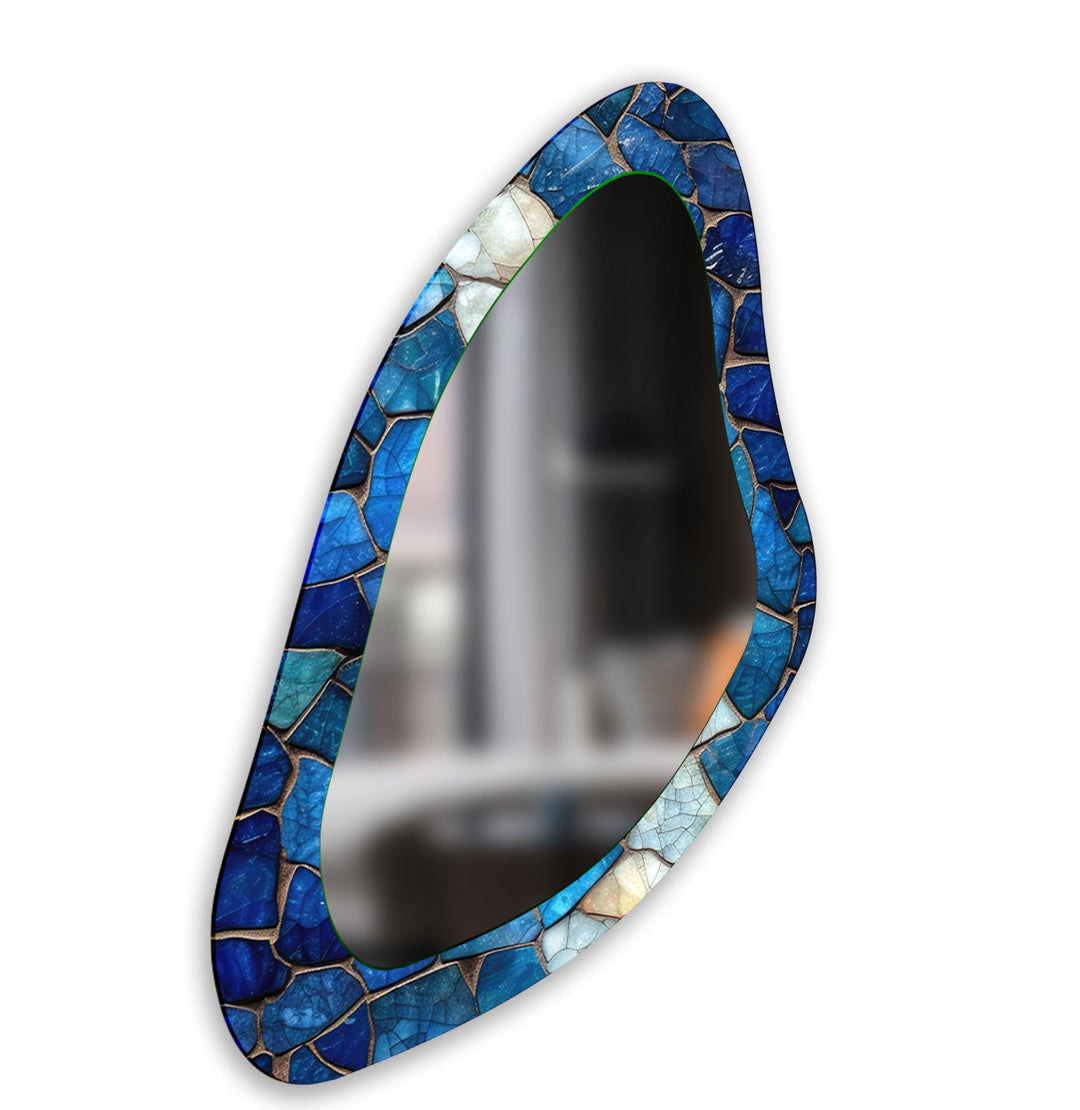 Mosaic Asymmetrical Large Wall Mirror