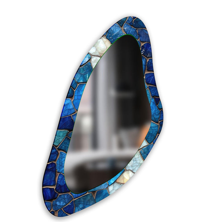 Mosaic Asymmetrical Large Wall Mirror