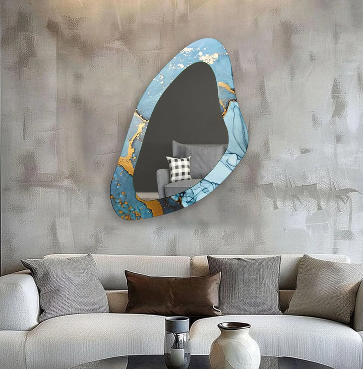 Mirror wall art blending contemporary elegance with artistic flair to enhance your walls
