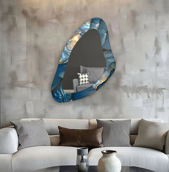 Decorative wall mirror perfect for adding a touch of modern elegance to your home
