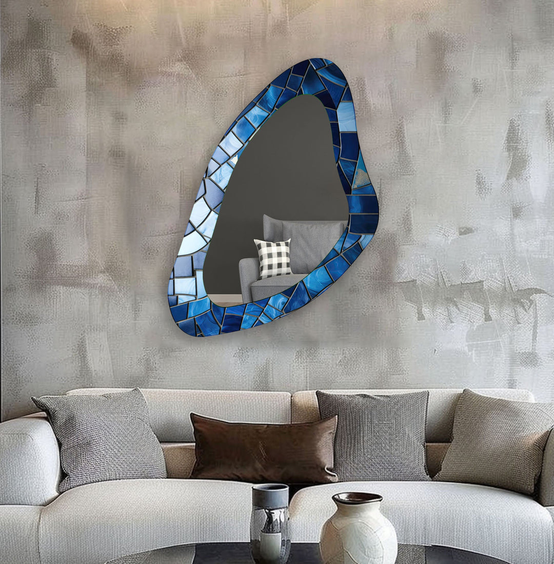 Mirror wall decor combining artistic elements with practical functionality for a unique touch
