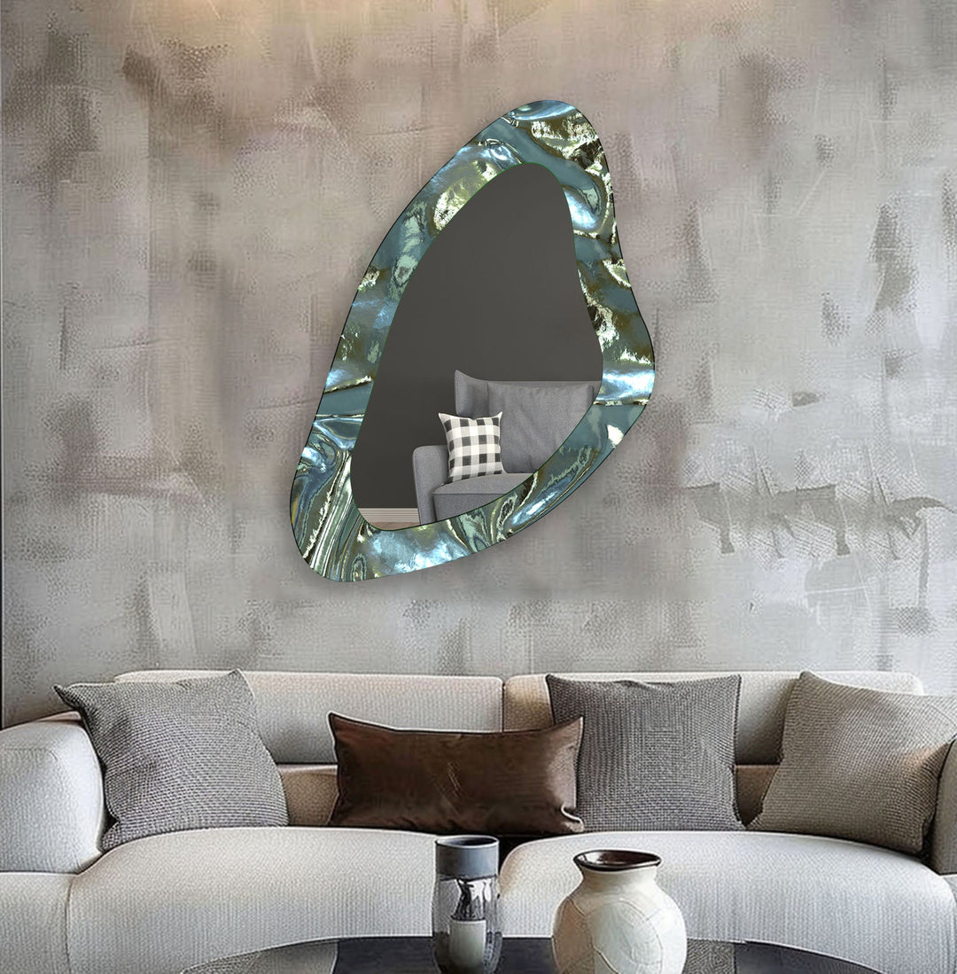 Mirror wall decor with creative frames and reflective details to elevate your home interior
