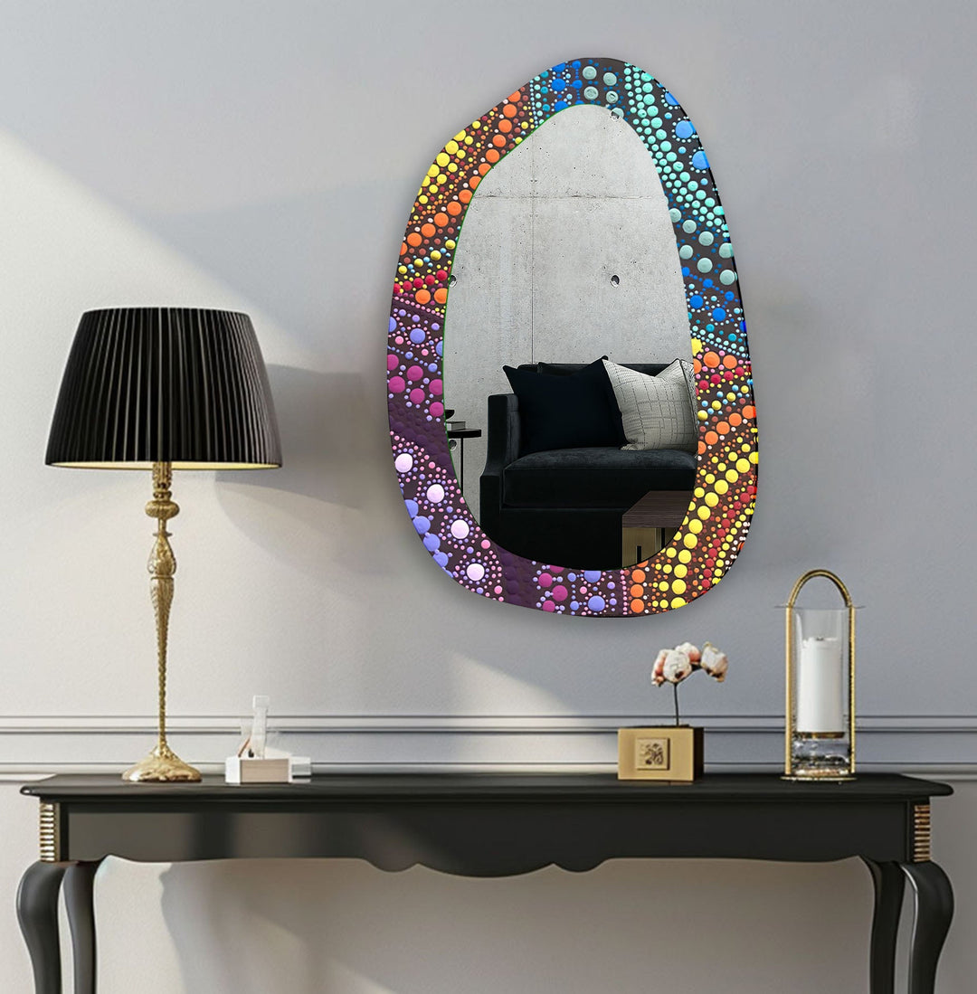 Mirror wall decor with bold designs that serve as a stunning focal point in any room

