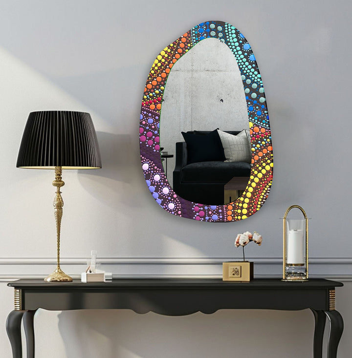 Mirror wall decor with bold designs that serve as a stunning focal point in any room
