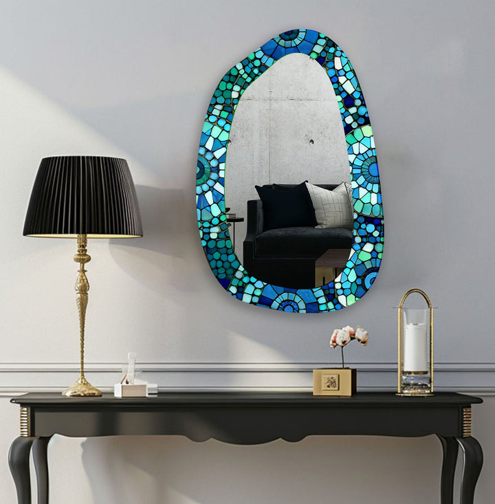 Mirror wall decor blending functionality and artistic design for versatile home styling
