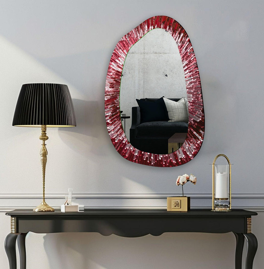 Mirror wall art with creative patterns and reflective accents to brighten your walls
