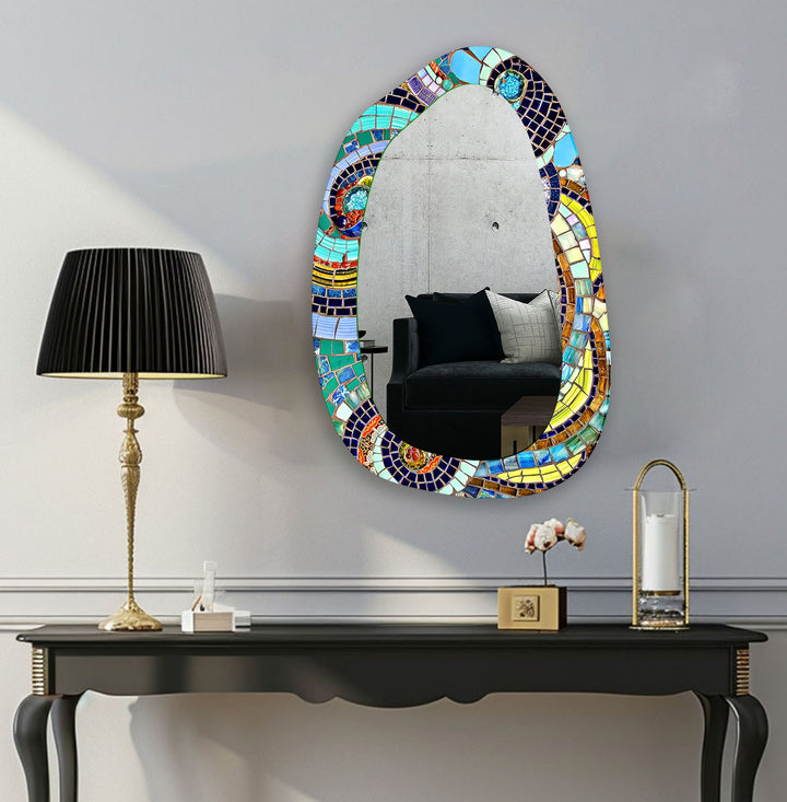 Decorative wall mirror perfect for adding a touch of modern elegance to your home
