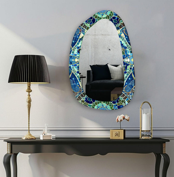 Wall mirrors with sleek frames and reflective surfaces for a modern and minimalistic look
