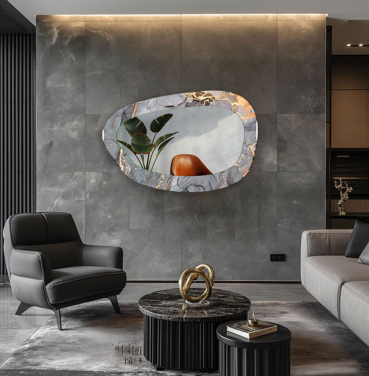 Wall mirrors designed with decorative accents to serve as both art and practicality
