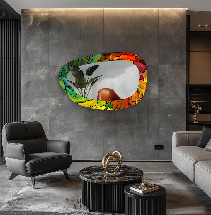Stylish wall mirrors designed to reflect light and create depth in any room
