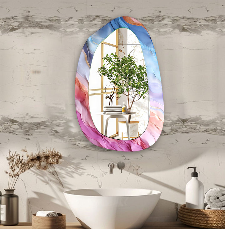 Decorative wall mirror perfect for adding a touch of modern elegance to your home
