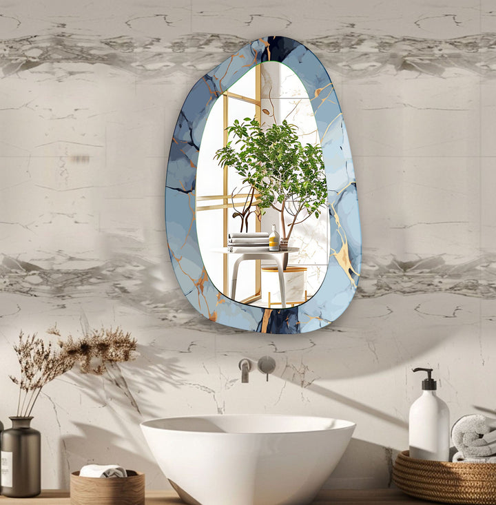 Wall mirrors with artistic frames that serve as both functional and decorative pieces
