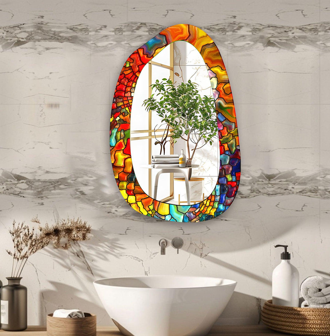 Decorative wall mirror featuring elegant details to enhance your home’s ambiance
