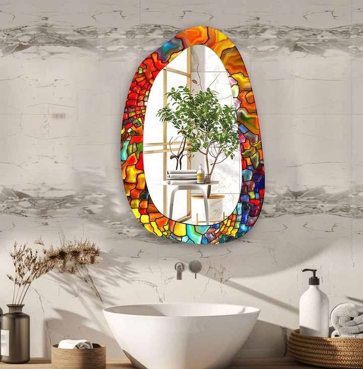 Decorative wall mirror featuring elegant details to enhance your home’s ambiance
