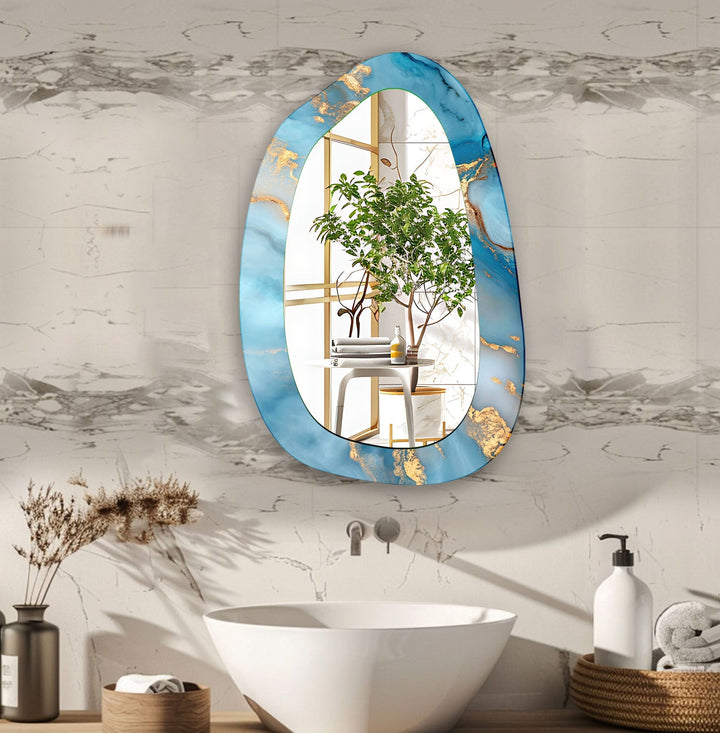 Mirrored wall art showcasing creative patterns and reflective designs for a contemporary touch
