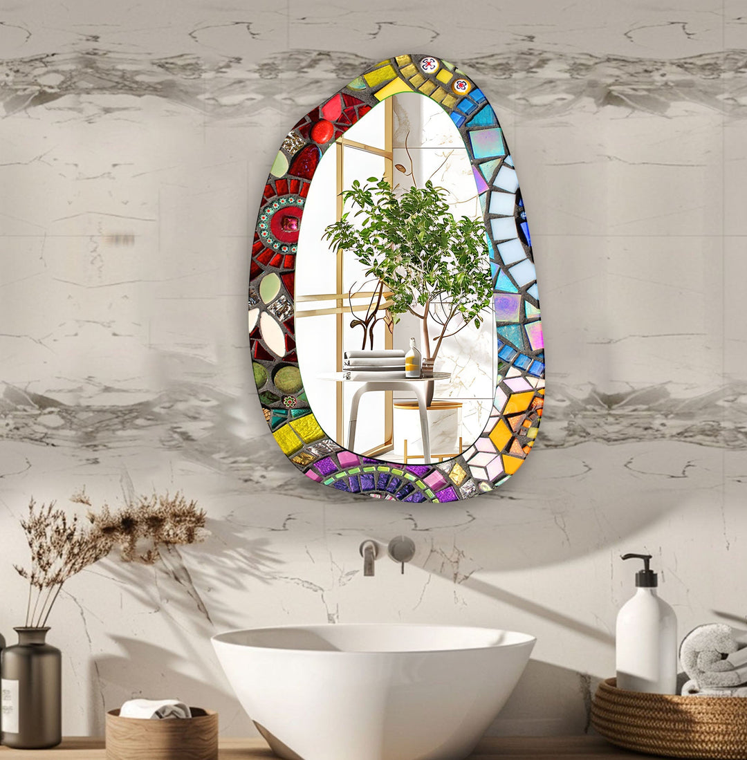 Decorative wall mirror with an ornate frame to add a touch of luxury to your decor
