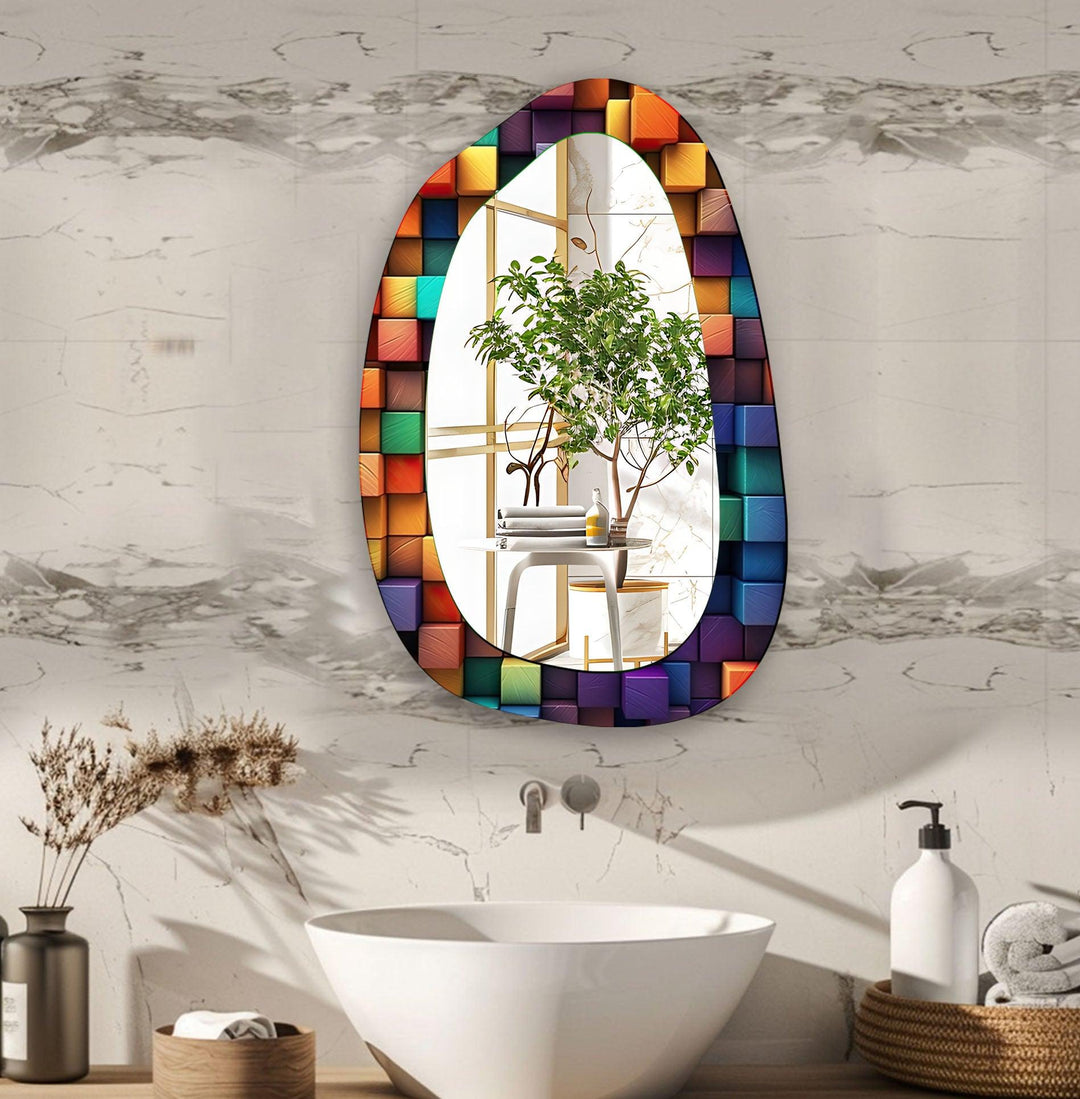 Decorative wall mirror showcasing minimalist elegance for a timeless addition to any room
