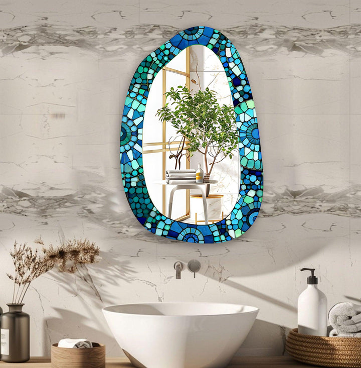 Mirror wall art with creative patterns and reflective accents to brighten your walls

