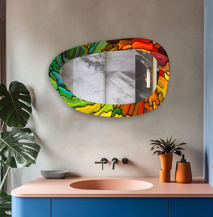 Decorative wall mirror featuring elegant details to enhance your home’s ambiance

