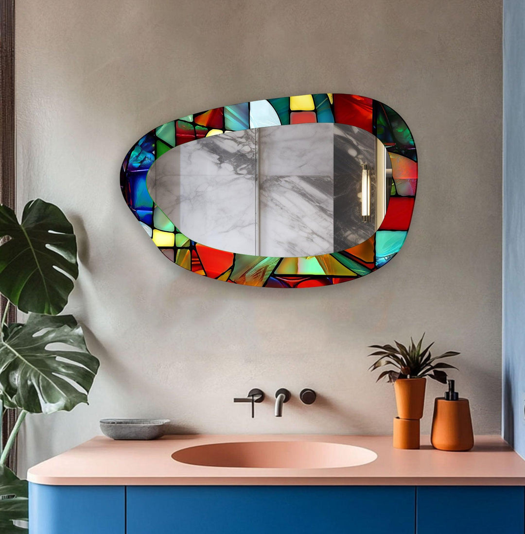 Mirror wall decor with bold designs that serve as a stunning focal point in any room
