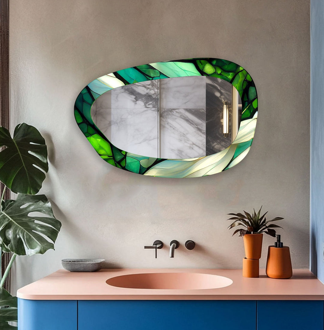 Decorative wall mirror with a minimalist frame to complement both modern and classic interiors
