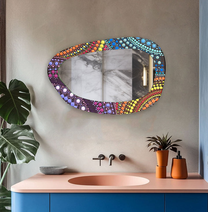 Mirrored wall art showcasing creative shapes and patterns to elevate your wall decor

