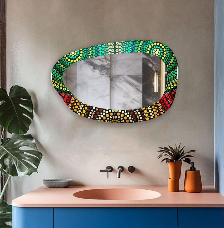 Decorative wall mirror with an ornate frame to add a touch of luxury to your decor
